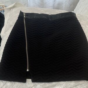 Sanctuary Black Textured Mini Skirt